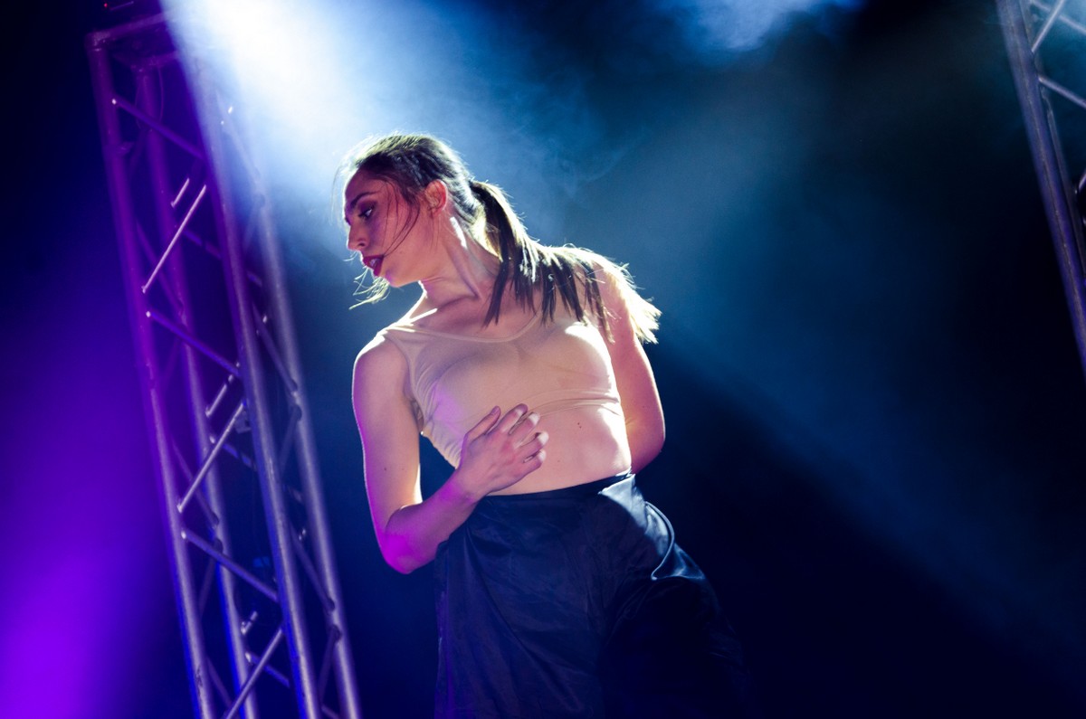 Angela Stefanello sul palco